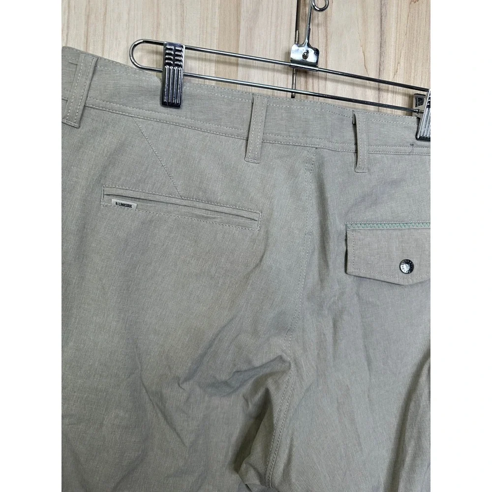 LINKSoul Mens Size‎ 33 Hybrid Gray Golf Casual Shorts Flat Front